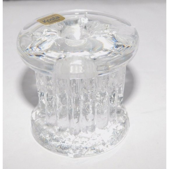 Vintage Kosta Boda Sweden Göran Wärff Rurik 2" Pillar Candle Holder - Picture 8 of 16